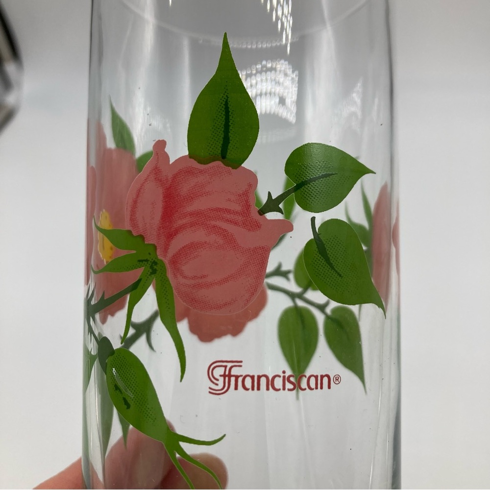 Franciscan Desert Rose Glass Tumblers Set of 12 - Picture 7 of 10